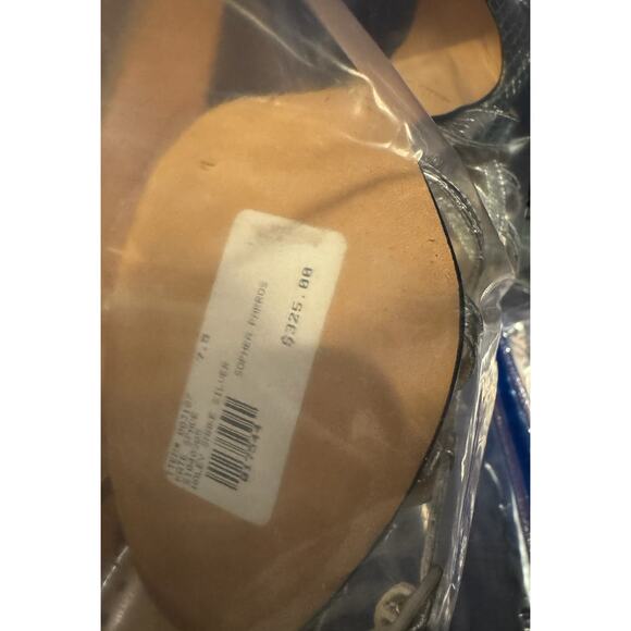 NEW $325 Y2K RARE Kate Spade Italy Metallic Snakeskin Silver Slingback Heels - Picture 15 of 15